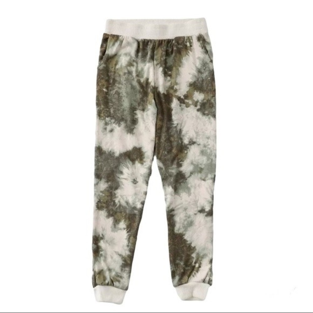 BKE Girls - Tie Dye Jogger Green White Sz Medium
